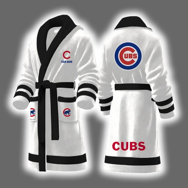 Cubs Baseball Personalized Bathrobe 6
