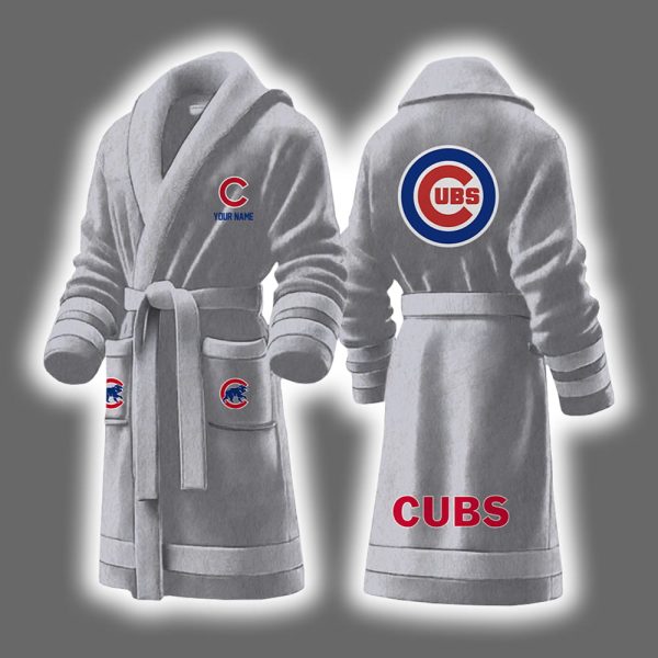 Cubs Baseball Personalized Bathrobe 7