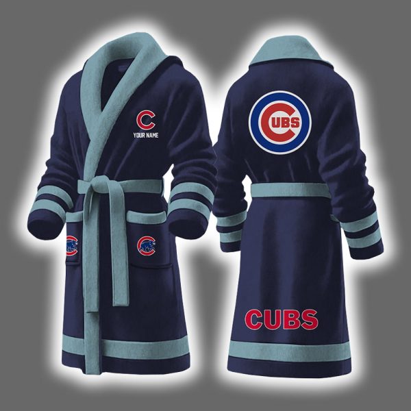 Cubs Baseball Personalized Bathrobe 8