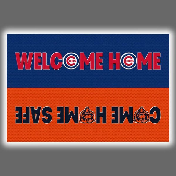 Cubs x Bears Welcome Home Come Home Safe Doormat
