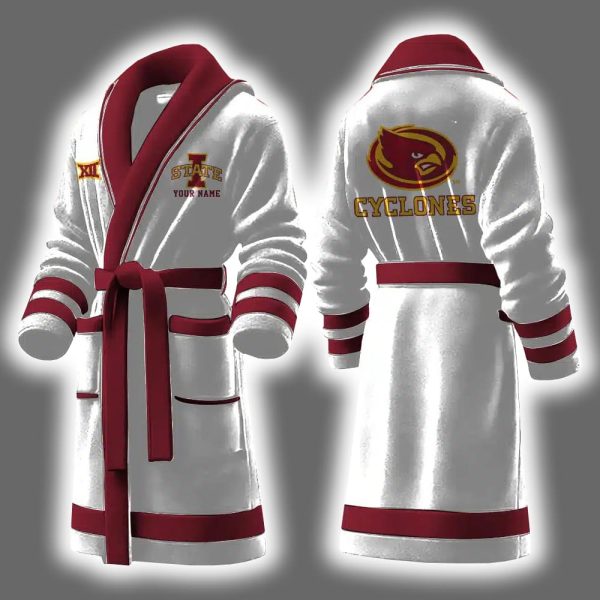 Cyclones Football Luxurious Comfort Personalized Bathrobe
