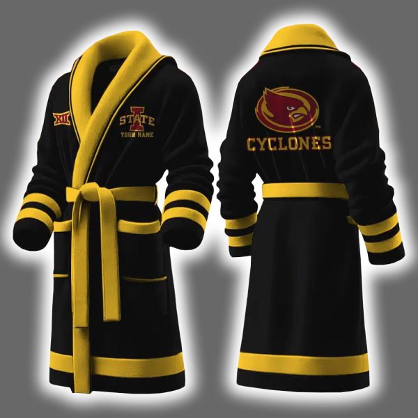Cyclones Football Luxurious Comfort Personalized Bathrobe