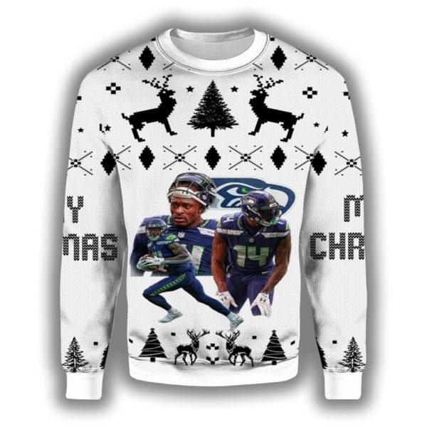 DeKaylin Zecharius Seahawks Ugly Christmas Sweater 2