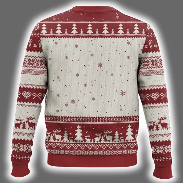 Deck Valhalla With Skulls Of Glory Santa Yule Ugly Christmas Sweater 3