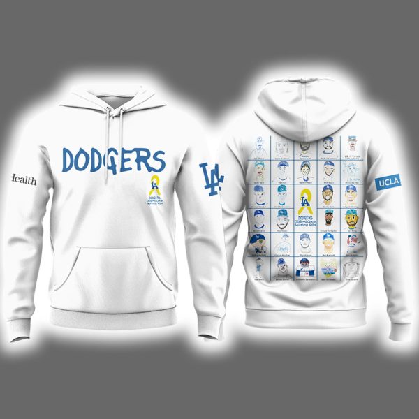 Dodgers 2025 Childhood Cancer Awareness Night Hoodie