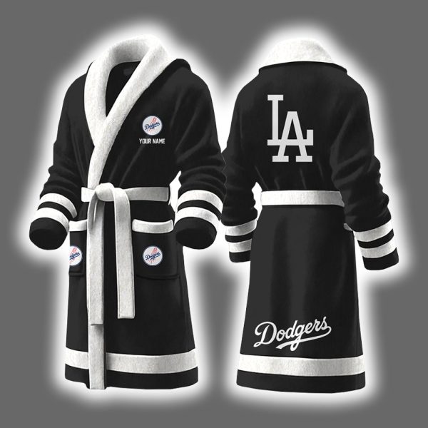 Dodgers Baseball Personalized Bathrobe 2