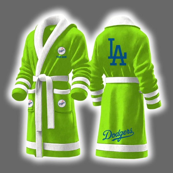 Dodgers Baseball Personalized Bathrobe 5