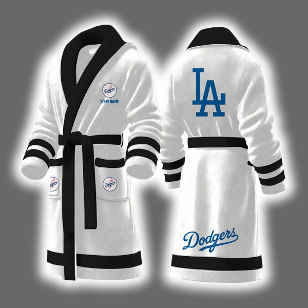 Dodgers Baseball Personalized Bathrobe 6