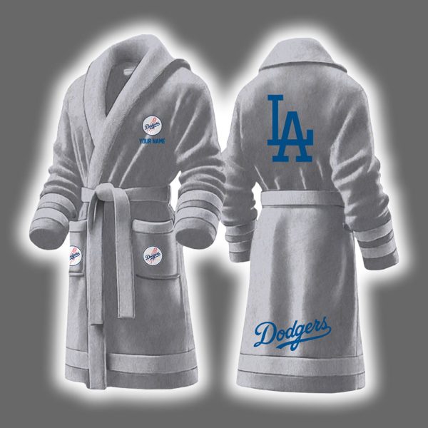 Dodgers Baseball Personalized Bathrobe 7