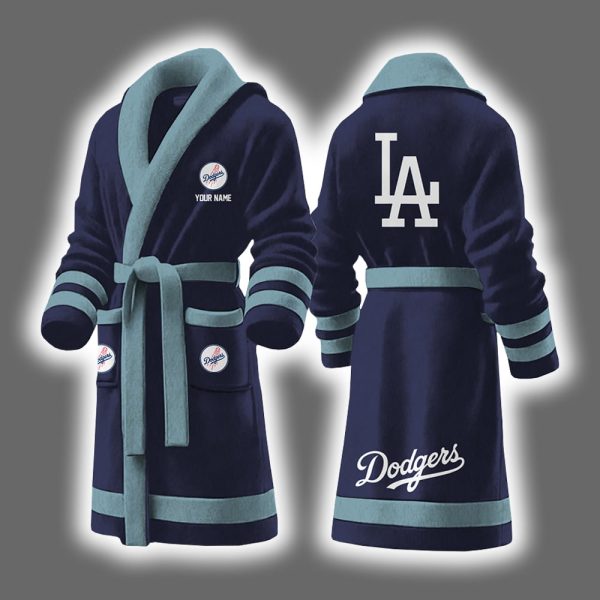 Dodgers Baseball Personalized Bathrobe 8