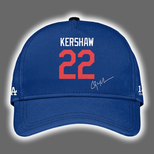 Dodgers Clayton Kershaw 22 Thanks For The Memories Signature Hat
