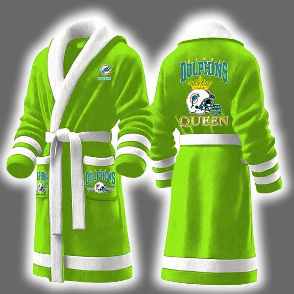 Dolphins King Personalized Bathrobe 7