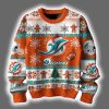 Dolphins They Not Like Us Ugly Christmas Sweater 2