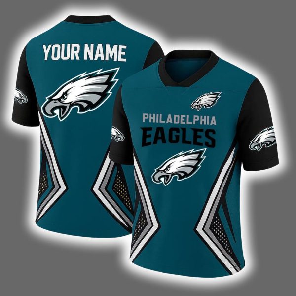 Eagles 2025 Personalized Football Jersey