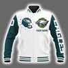 Eagles Christmas Personalized Baseball Jacket 2