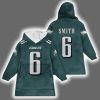 Eagles DeVonta Smith 6 Football Unisex Blanket Hoodie