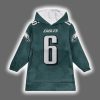 Eagles DeVonta Smith 6 Football Unisex Blanket Hoodie 2