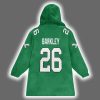 Eagles Saquon Barkley 26 Football Blanket Hoodie 3