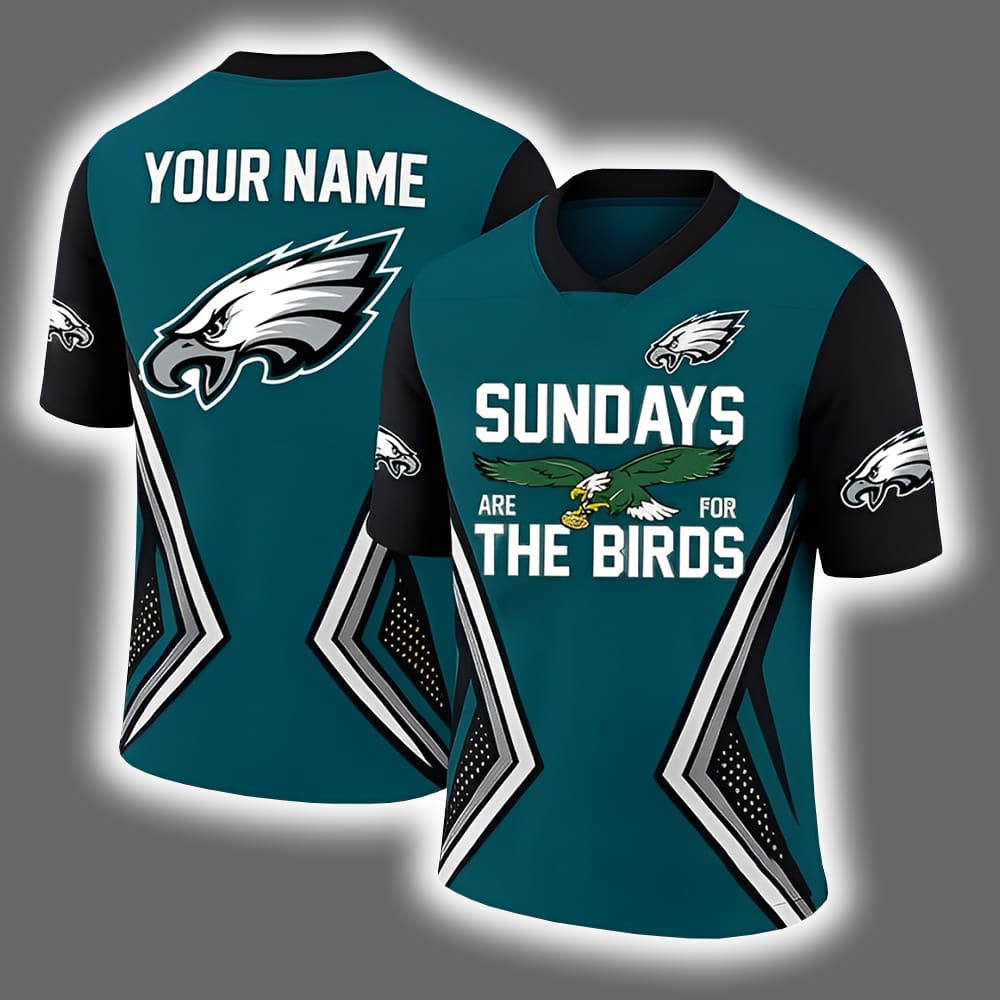 Eagles Sundays Are For The Birds Personalized Football Jersey Eagles Sundays Are For The Birds Personalized Football Jersey