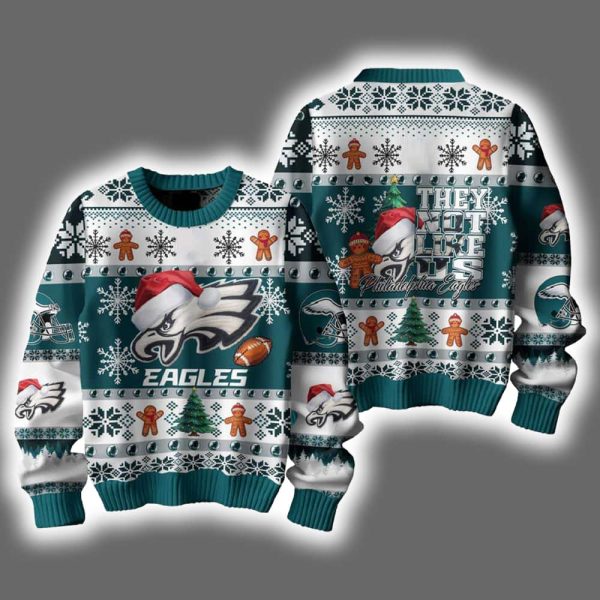 Eagles They Not Like Us Ugly Christmas Sweater