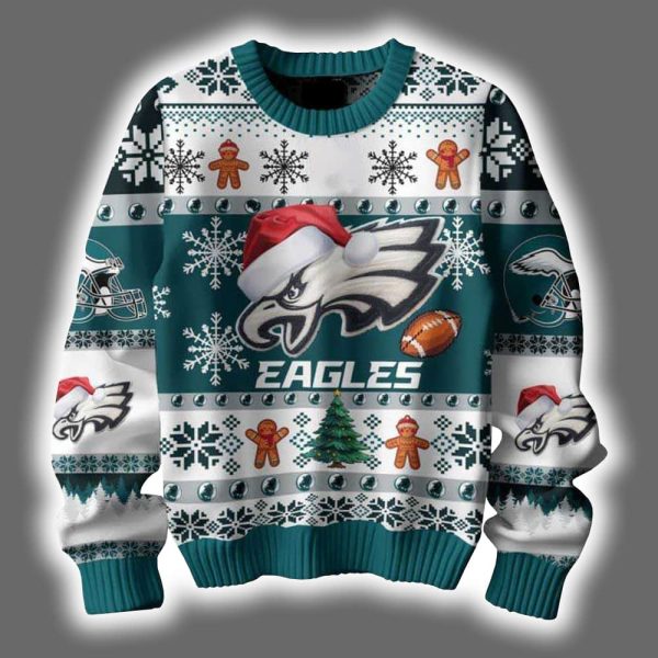 Eagles They Not Like Us Ugly Christmas Sweater 2