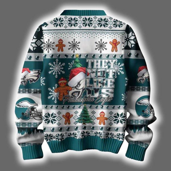 Eagles They Not Like Us Ugly Christmas Sweater 3