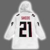 Falcons Deion Sanders 21 Football Blanket Hoodie 3