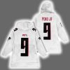 Falcons Michael Penix Jr 9 Football Blanket Hoodie