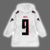 Falcons Michael Penix Jr 9 Football Blanket Hoodie 2