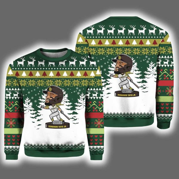 Fernando Tatis JR. Postseason Padres Ugly Christmas Sweater