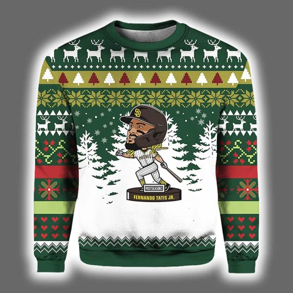 Fernando Tatis JR Postseason Padres Ugly Christmas Sweater 2