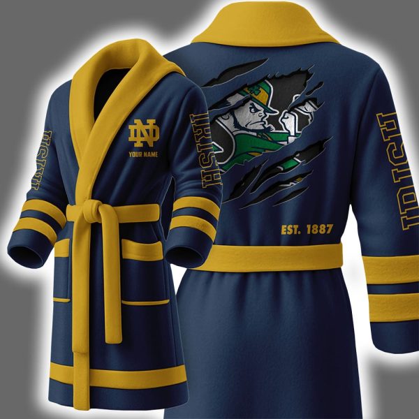 Fighting Irish Est 1887 Personalized Bathrobe 2
