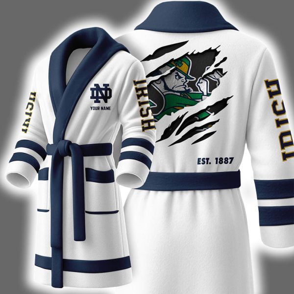 Fighting Irish Est 1887 Personalized Bathrobe 3