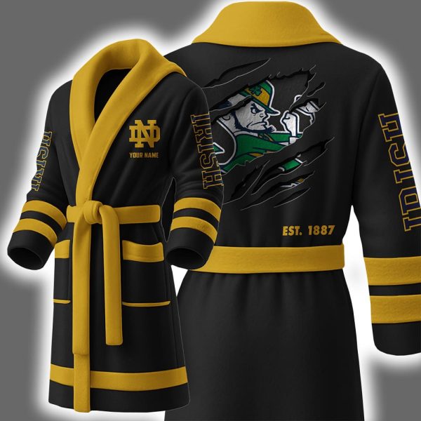 Fighting Irish Est 1887 Personalized Bathrobe 4