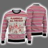 Flamingo All The Way Ugly Christmas Sweater