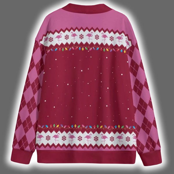 Flamingo Is This Jolly Enough Christmas Cardigan 6 1