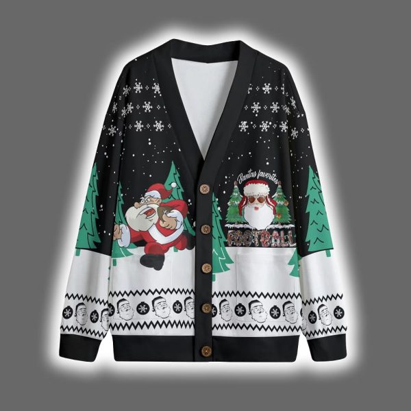 Football Santa Christmas Cardigan 5