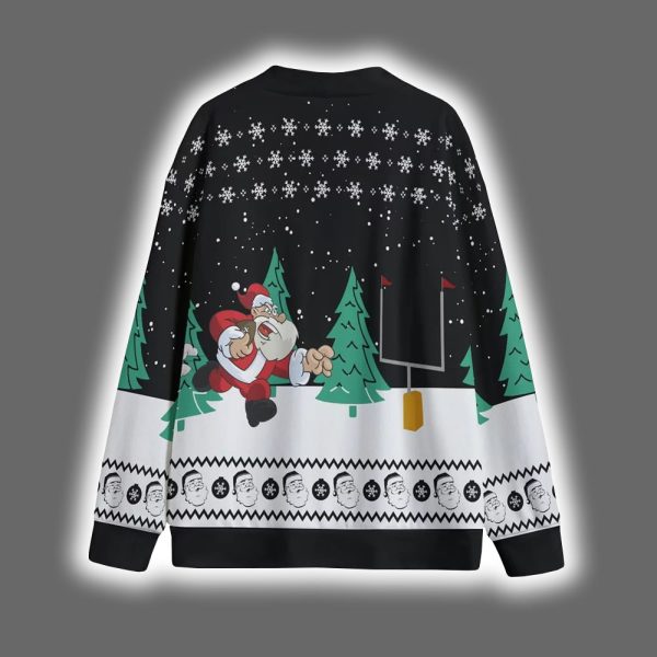 Football Santa Christmas Cardigan 6