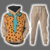 Fred Flintstone Halloween Costume Hoodie Joggers