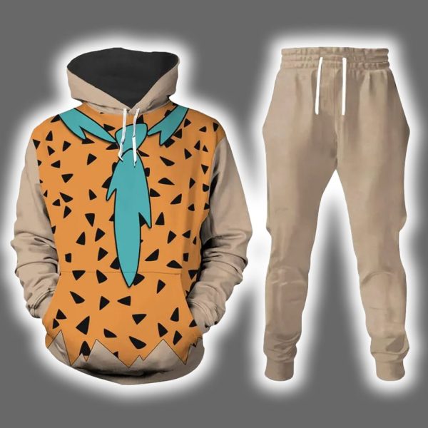 Fred Flintstone Halloween Costume Hoodie Joggers