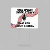 Free Speech Under Attack Stand With Colbert & Kimmel Yard Sign