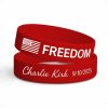 Freedom Charlie Kirk 9/10/2025 Bracelet Wristband