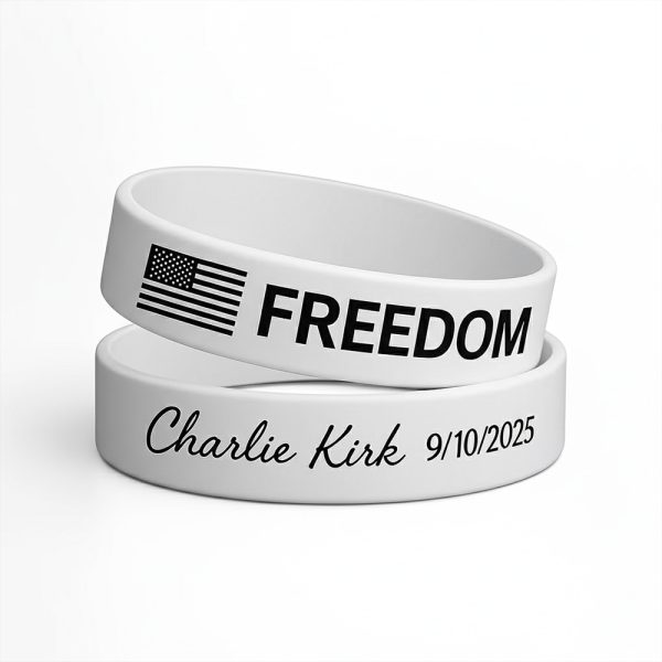 Freedom Charlie Kirk 9 10 2025 Bracelet Wristband 2