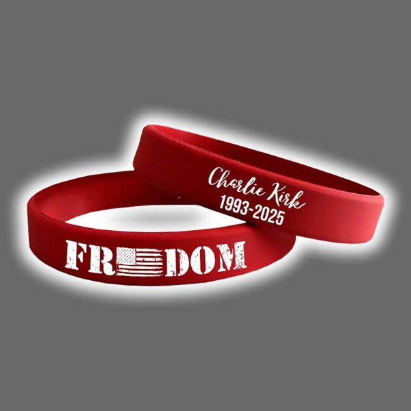 Freedom Charlie Kirk American Flag Wristband