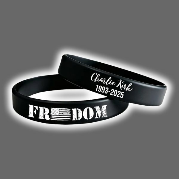 Freedom Charlie Kirk American Flag Wristband 2