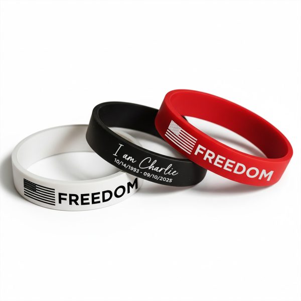 Freedom I Am Charlie Kirk Wristband 2