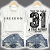 Freedom Thank You Charlie Kirk Two-Sided Shirt