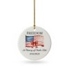 Freedom in Memory of Charlie Kirk Christmas Ornament