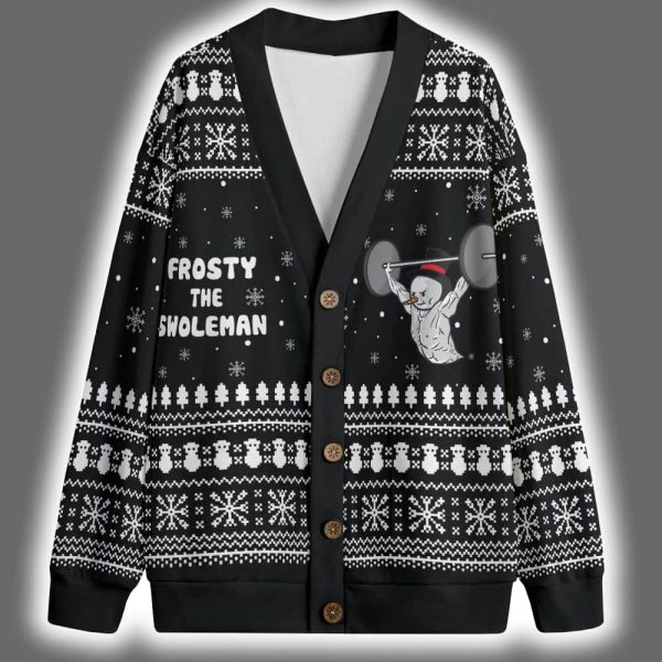 Frosty The Swoleman Ugly Cardigan