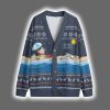 Funny Melting Snowman Santa Christmas Cardigan
